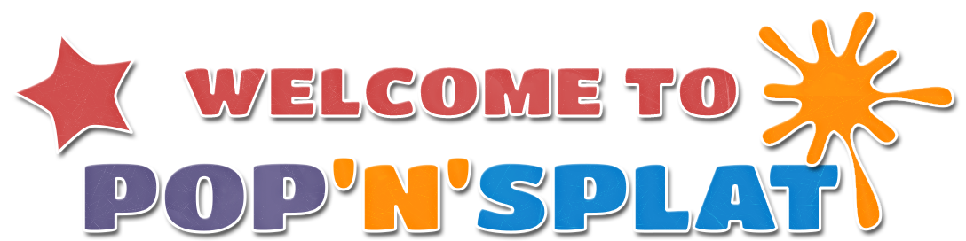 Pop'n'splat Welcome Logo